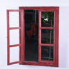Rustic Farm House Red Window Shutter Wall Vanity Window Mirror