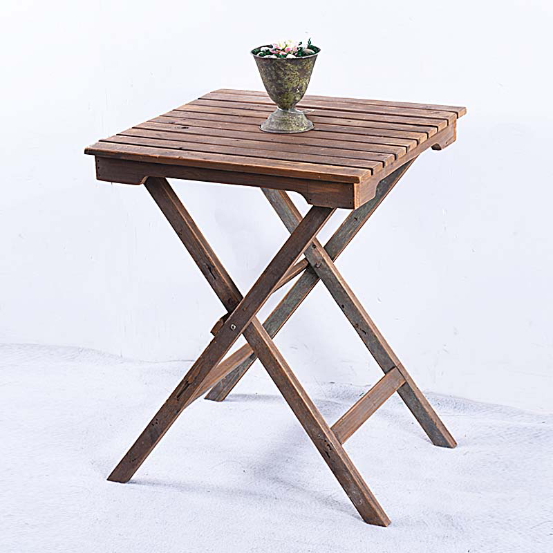 Vintage Rustic Wooden Fold Table