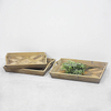 Wholesale Handmade Rectangle Vintage Rustic Wood Serving Trays Sets 