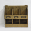 Shabby Chi Rustic Brown Wooden Wall Storage Shelf