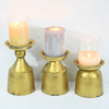 Vintage Antique Gold Decorative Small Metal Candle Holders for Home Décor
