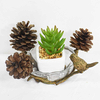 Antique Rustic Decorative Metal Pine Cone Candle Holder