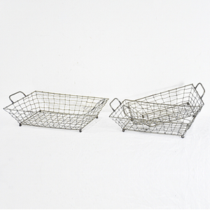 Decorative large Metal Wire Mesh Basket for Storage Fruit And Vegetable