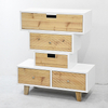 wooden Natural Shoreditch Mixed-Up Drawers by White & Original Wood Color