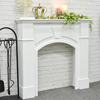 Customized French Country Style Modern White Decorative Wood Fireplace Vintage Wood Fireplace Mantle