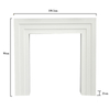Luckywind New Design Antique Modern Indoor White Fireplace Surround Fire Place Solid Wood MDF Fireplace Mantel Surround