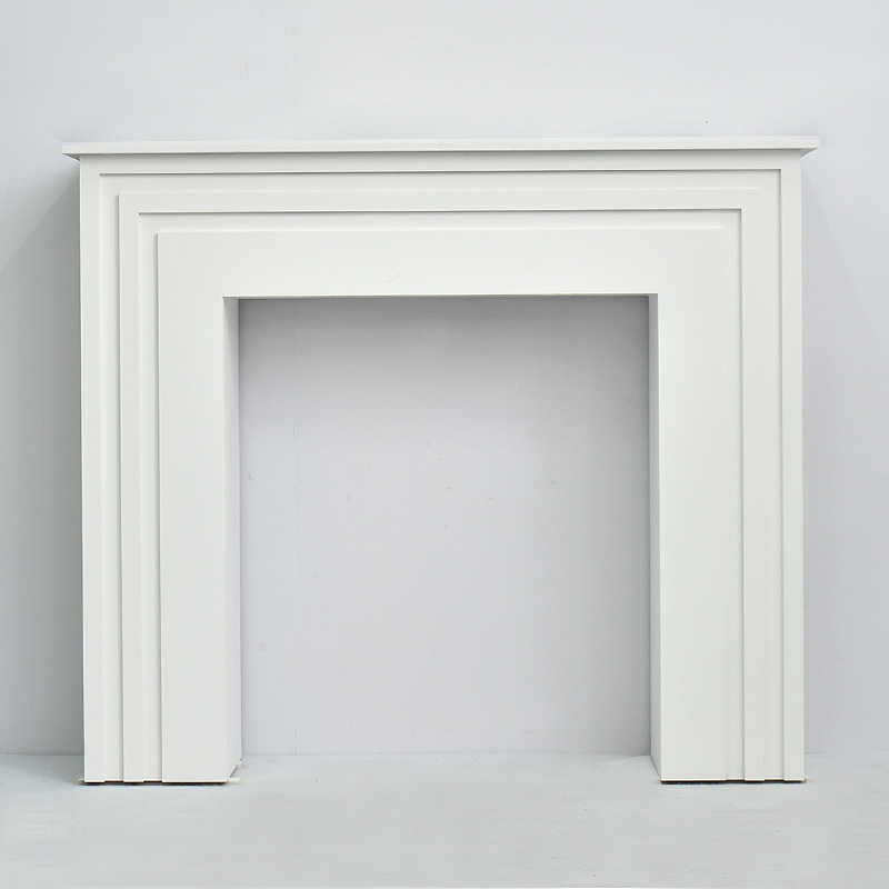 New Design Modern European Style Indoor Decorative White Mdf Fireplace Mantel