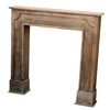 Rustic European Style Freestanding Fireplace Mantel Vintage Distressed Wood Indoor Living Room Decorative Mantel Surround
