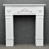 Modern French Style Classical Decorative Freestanding Antique Indoor White Wood Fireplace Mantel for Living Room Wholesale
