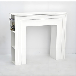 New Design Modern European Style Indoor Decorative White Mdf Fireplace Mantel