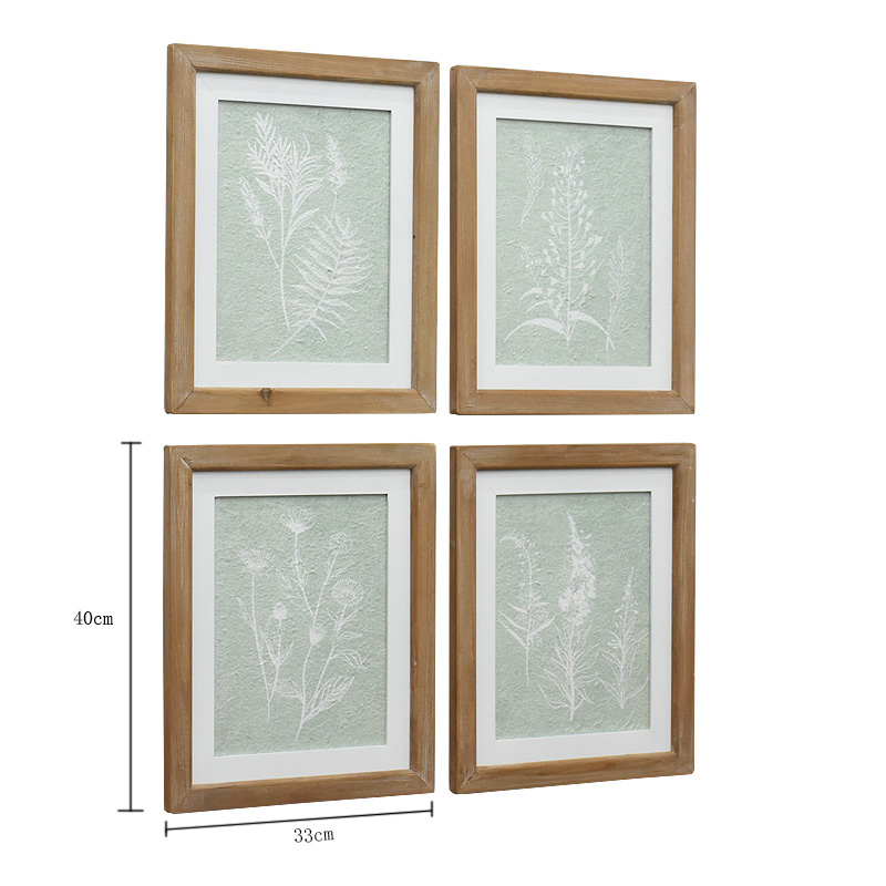 Customization Framed Gallery Printable Wall Art Green and White Prints Wall Art Leaves and Flower Wall Art Print for Living Room