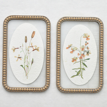 Nordic Style Boho Wood Bead Frame Leaves Flower Wall Picture Home Decoration Gift Hanging Framed Wall Art Print for Home Decor