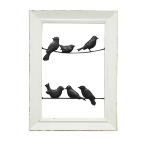Farmhouse lovebirds On Wire Wall Plaques