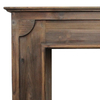 Rustic European Style Freestanding Fireplace Mantel Vintage Distressed Wood Indoor Living Room Decorative Mantel Surround