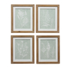 Customization Framed Gallery Printable Wall Art Green and White Prints Wall Art Leaves and Flower Wall Art Print for Living Room