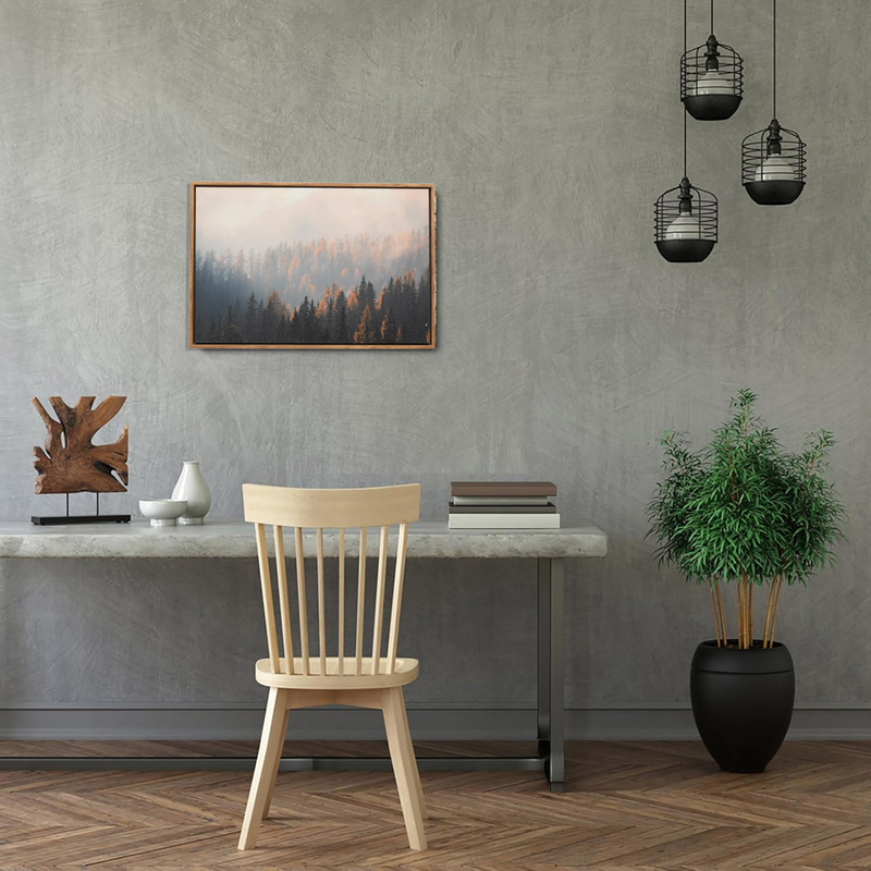 Tree Wall Art for Living Room Forest Nature Painting Framed Artwork Landscape Canvas Wall Art Print for Bedroom Home Decor