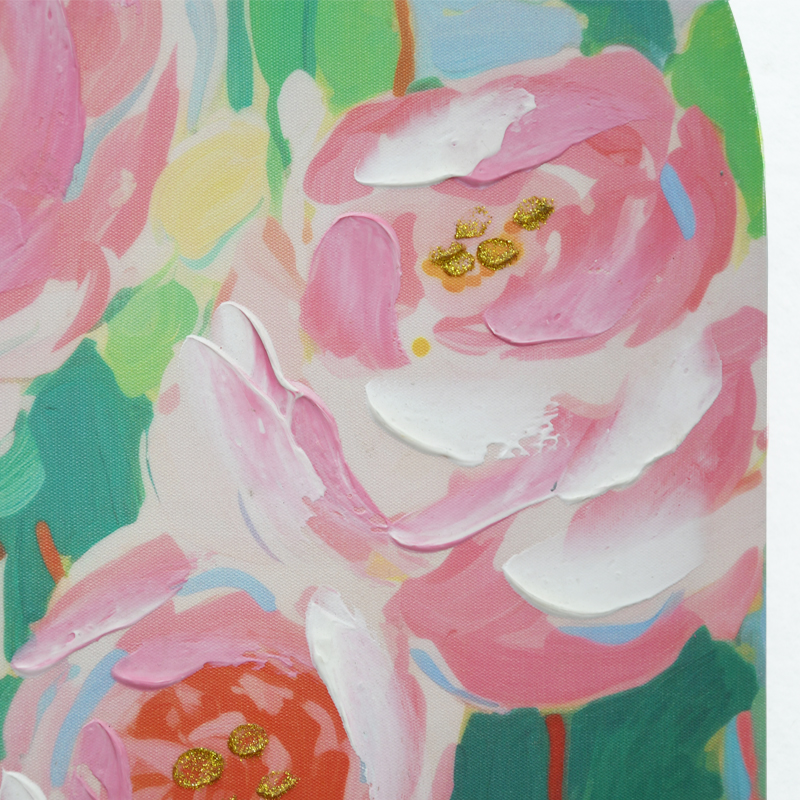  Handmade Modern Abstract Flower Canvas Oil Painting Classic Style by Arts Crafts