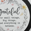 Grateful for Small Things Big Things And Everything in between Black Framed Wall Plaque