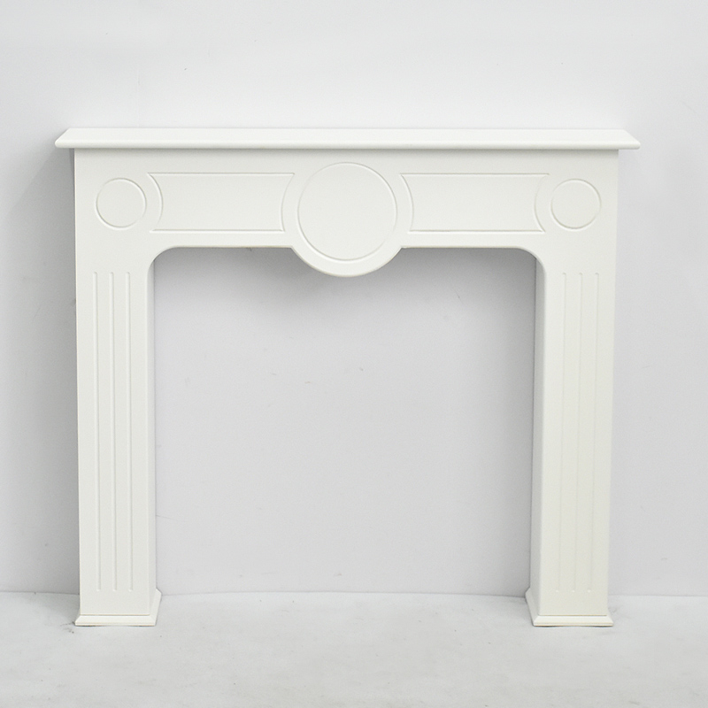 Luckywind New Design Antique Modern Indoor White Fireplace Surround Fire Place Solid Wood MDF Fireplace Mantel Surround