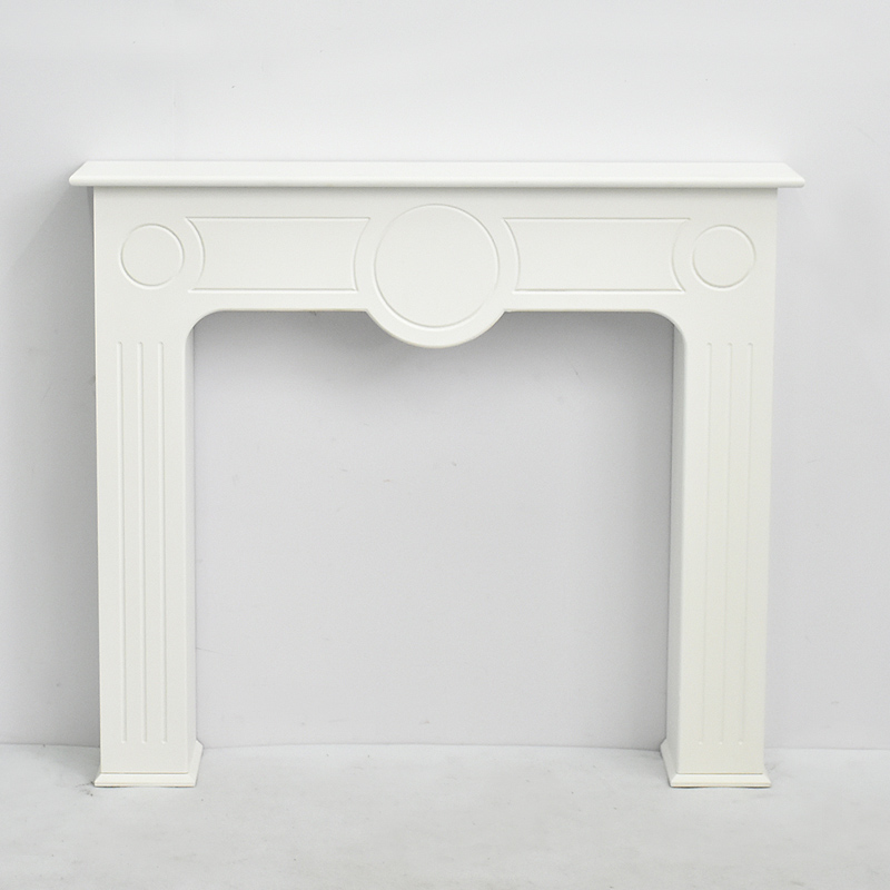 Luckywind New Design Antique Modern Indoor White Fireplace Surround Fire Place Solid Wood MDF Fireplace Mantel Surround