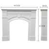 Customized French Country Style Modern White Decorative Wood Fireplace Vintage Wood Fireplace Mantle
