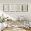 Customization Framed Gallery Printable Wall Art Green and White Prints Wall Art Leaves and Flower Wall Art Print for Living Room