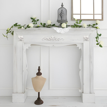 Hot Sale Modern White Free Standing Classic Decorative Wooden Fireplace , Antique French Style Indoor Mdf Wood Fireplace Mantel