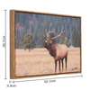 Framed Vintage Wall Art Classical Canvas Paintings Deer Animal Savanna Canvas Wall Art Prints For Bedroom Living Room Wall Decor