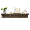 Luckywind Modern Farmhouse Wood Wall Shelf Fireplace Mantel Shelf Wall Mounted Fireplace Mantel Rustic Mantel Floating Shelf