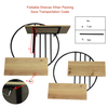 Customizable Rustic Wood And Metal 2-Tier Floating Shelves Wholesale Wall Mounted Decorative Shelves for Kitchen Living Room