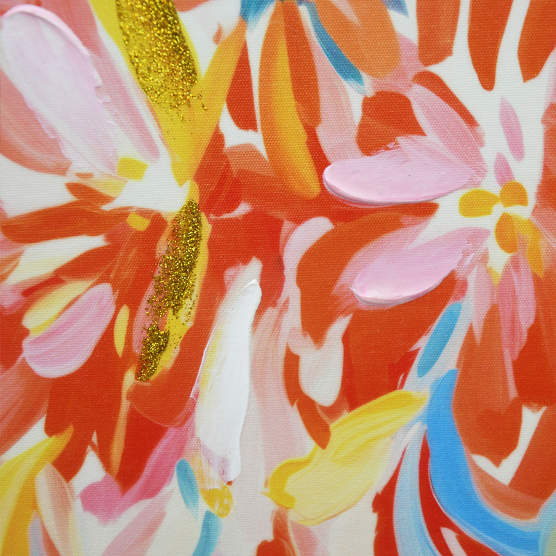 Classic Hand-Painted Abstract Flower Decorative Oil Print Painting Colorful Art Poster Wall Decor Canvas Paintings and Wall Art