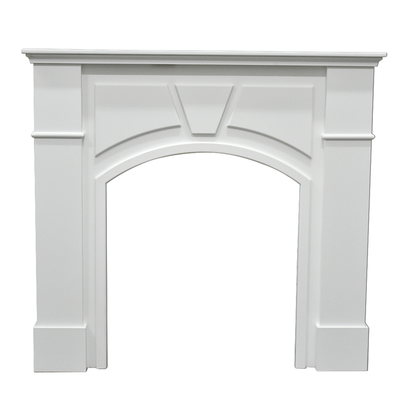 Customized French Country Style Modern White Decorative Wood Fireplace Vintage Wood Fireplace Mantle