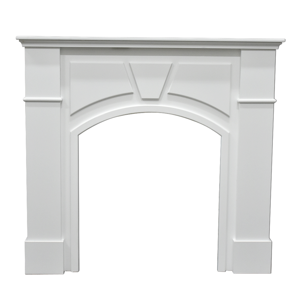 Customized French Country Style Modern White Decorative Wood Fireplace Vintage Wood Fireplace Mantle