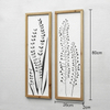 European Americana Style Farmhouse 3D Pattern Antique Wood Frame Crafted Wall Art Prints Rectangle Accent Wall Decor Hanging