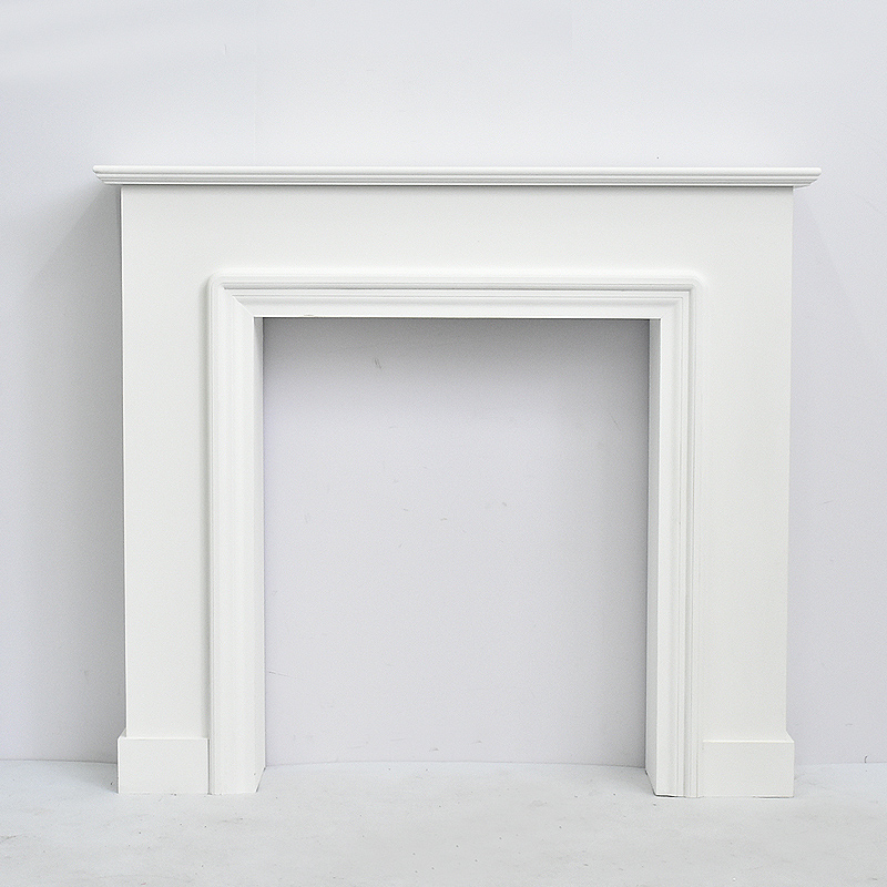 Luckywind New Design Antique Modern Indoor White Fireplace Surround Fire Place Solid Wood MDF Fireplace Mantel Surround