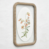 Nordic Style Boho Wood Bead Frame Leaves Flower Wall Picture Home Decoration Gift Hanging Framed Wall Art Print for Home Decor