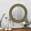 Luckywind Living Room Wall Antique Wood Mirror Frame Mirrors Decor Wall, Mirrors Decor Wall Round 
